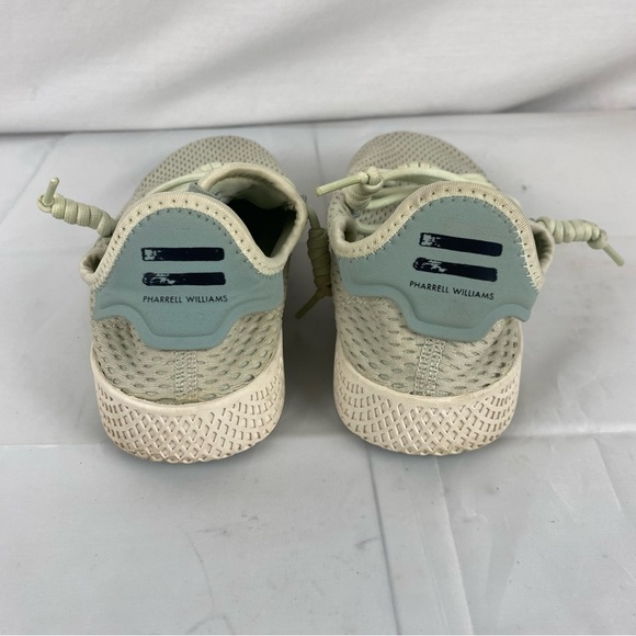 Adidas x Pharrell Williams Hu Knit Sneakers Beige Green US 5 EU 37 - Picture 7 of 11